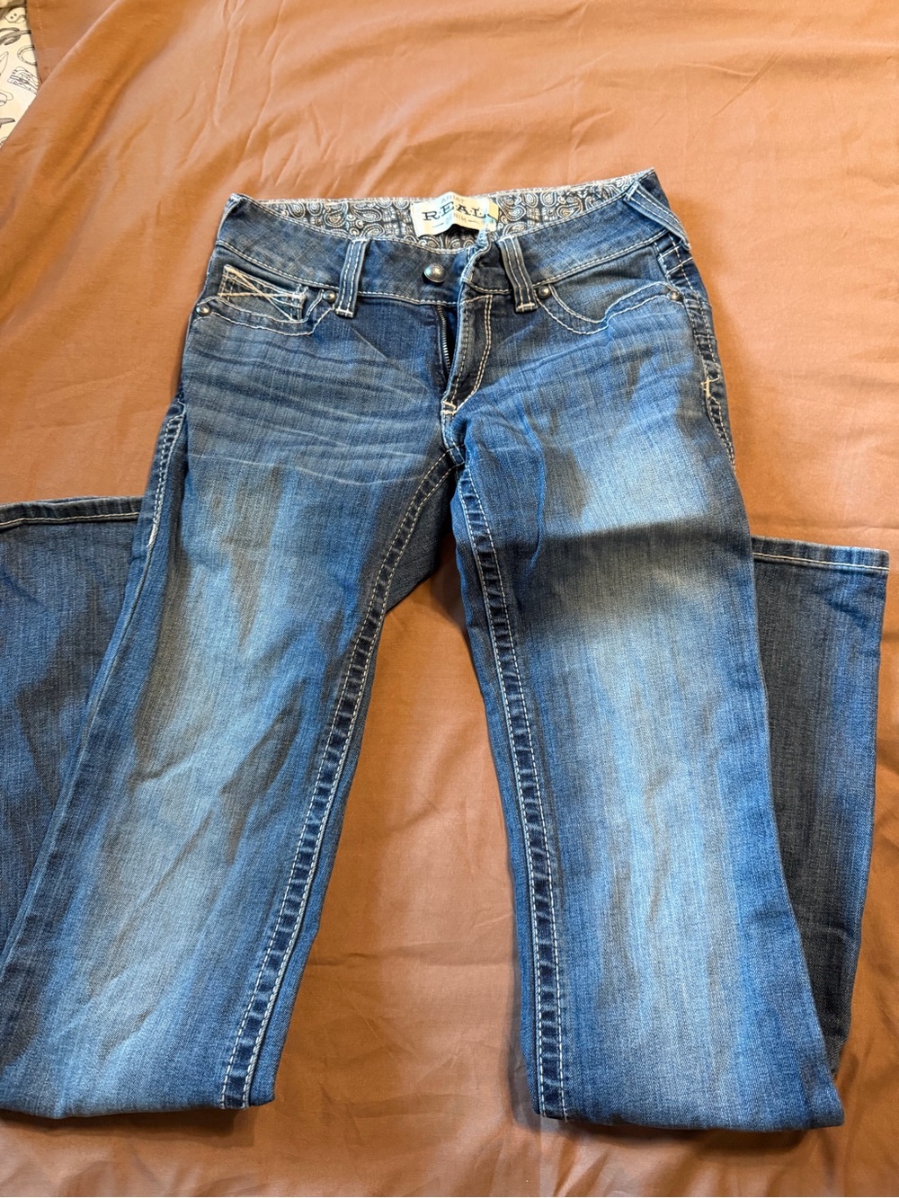 Ariat Straight-Leg Women's Jeans - Medium Blue Wash